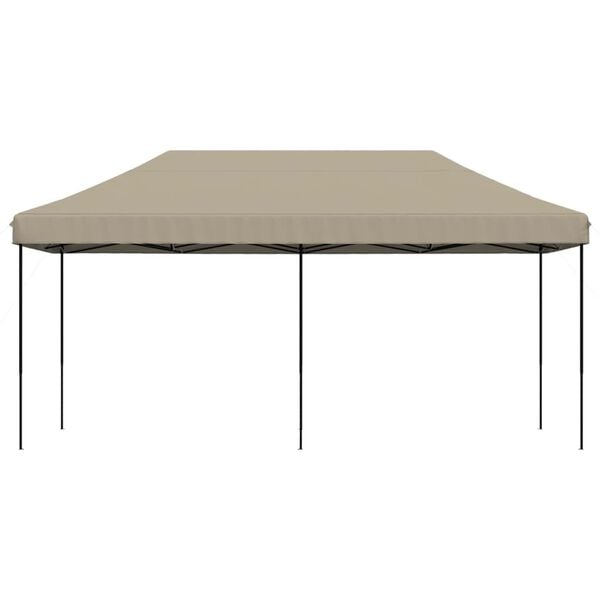 vidaXL Τέντα Εκδηλώσεων Πτυσσόμενη Pop-Up Taupe 580x292x315 εκ.