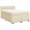 vidaXL &Kappa;&rho;&epsilon;&beta;ά&tau;&iota; Boxspring &mu;&epsilon; &Sigma;&tau;&rho;ώ&mu;&alpha; &Kappa;&rho;&epsilon;&mu; 140x190 &epsilon;&kappa;. &Upsilon;&phi;&alpha;&sigma;&mu;ά&tau;&iota;&nu;&omicron;