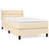 vidaXL &Kappa;&rho;&epsilon;&beta;ά&tau;&iota; Boxspring &mu;&epsilon; &Sigma;&tau;&rho;ώ&mu;&alpha; &Kappa;&rho;&epsilon;&mu; 100 x 200 &epsilon;&kappa;. &Upsilon;&phi;&alpha;&sigma;&mu;ά&tau;&iota;&nu;&omicron;