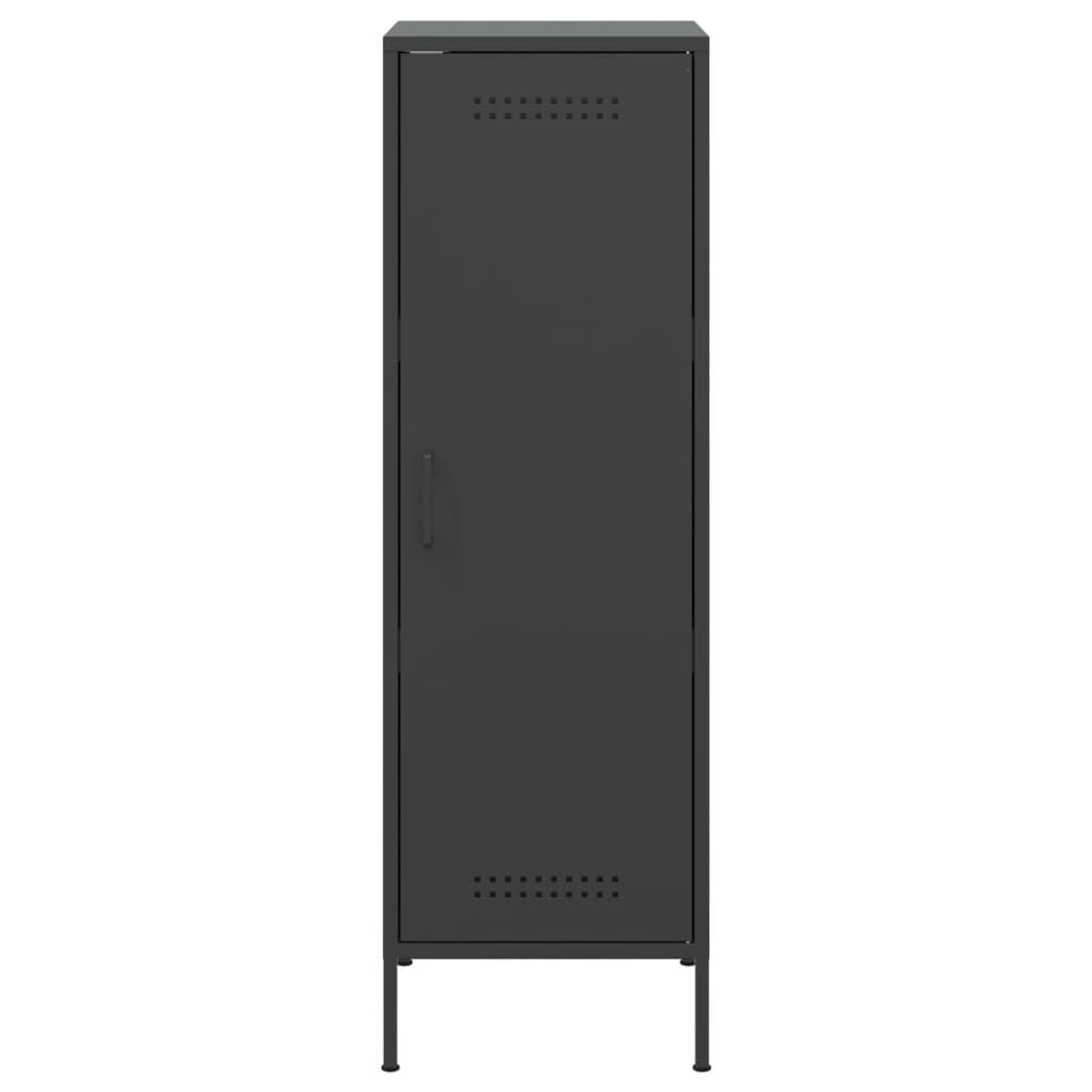vidaXL Ντουλάπι Μαύρο 36x39x113 εκ. από Ατσάλι