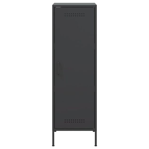 vidaXL Ντουλάπι Μαύρο 36x39x113 εκ. από Ατσάλι