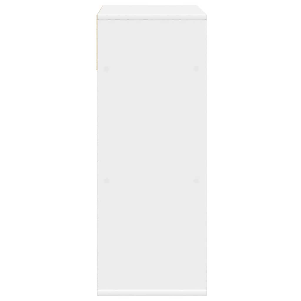 vidaXL Βιβλιοθήκη Λευκή 66x31x80 εκ. από Επεξεργασμένο Ξύλο