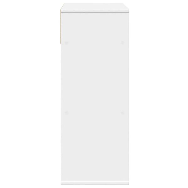 vidaXL Βιβλιοθήκη Λευκή 66x31x80 εκ. από Επεξεργασμένο Ξύλο
