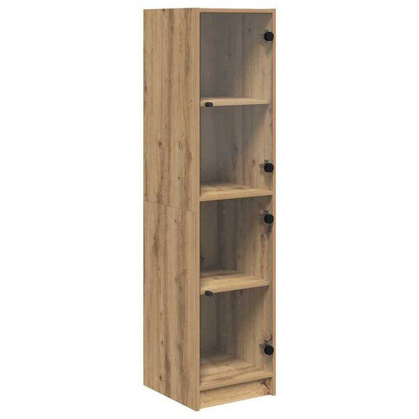 vidaXL Highboard Artisan Oak 35 x 37 x 142 &epsilon;&kappa; &Epsilon;&pi;&epsilon;&xi;&epsilon;&rho;&gamma;&alpha;&sigma;&mu;έ&nu;&omicron; &xi;ύ&lambda;&omicron;