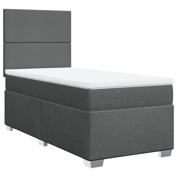 vidaXL &Kappa;&rho;&epsilon;&beta;ά&tau;&iota; Boxspring &mu;&epsilon; &Sigma;&tau;&rho;ώ&mu;&alpha; &Sigma;&kappa;&omicron;ύ&rho;&omicron; &Gamma;&kappa;&rho;&iota; 90x190 &epsilon;&kappa;. &Upsilon;&phi;&alpha;&sigma;&mu;ά&tau;&iota;&nu;&omicron;