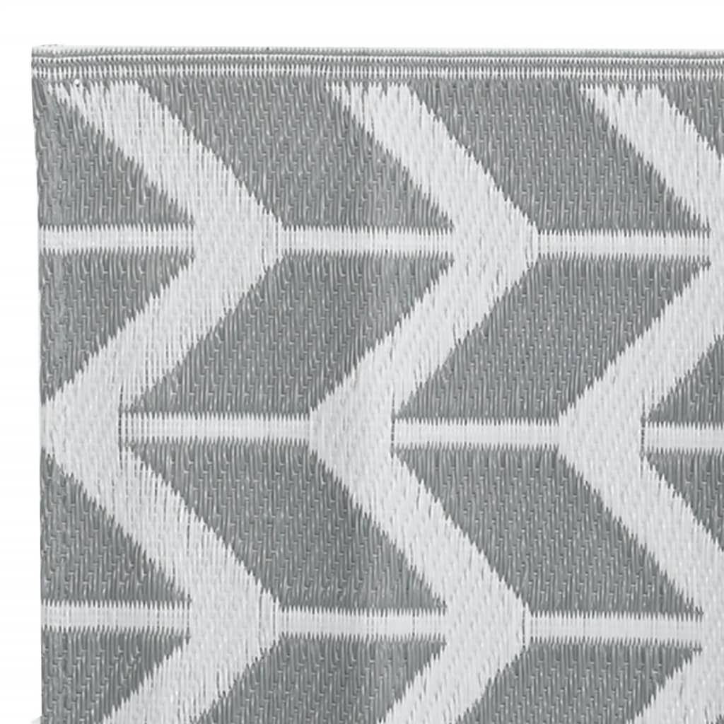 vidaXL Χαλί εξωτερικού χώρου ARAKIL Γκρι 160x230 cm PP