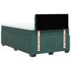 vidaXL Κρεβάτι Boxspring με Στρώμα Σκούρο Πράσινο 120x200εκ. Βελούδινο