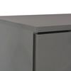 vidaXL Μπουφές Ψηλός Γυαλιστερός Γκρι 71x35x80 εκ. Επεξεργασμένο Ξύλο