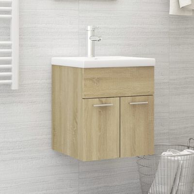 vidaXL Ντουλάπι Νιπτήρα Sonoma Δρυς 41 x 38,5 x 46 εκ. από Μοριοσανίδα