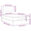 vidaXL Οθωμανικό κρεβάτι με στρώμα μπλε 120x200cm ύφασμα