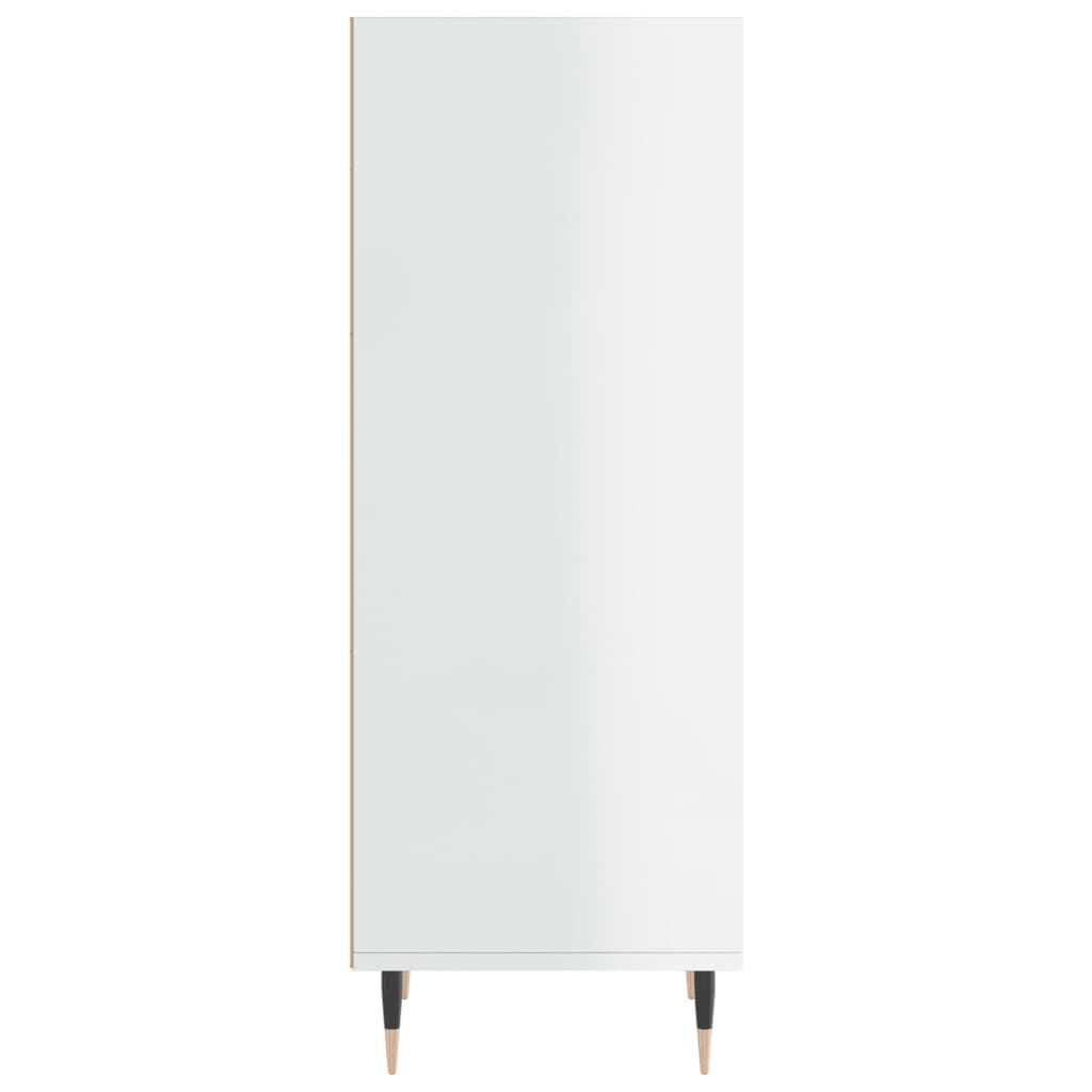 vidaXL Ντουλάπι Γυαλιστερό Λευκό 34,5 x 32,5 x 90 εκ. Επεξεργ. Ξύλο