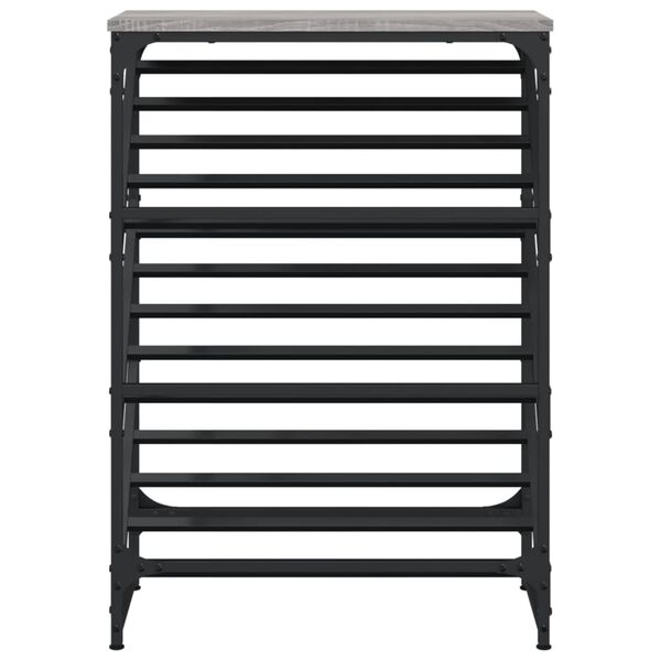 vidaXL Παπουτσοθήκη Γκρι Sonoma 60x30x85 εκ. από Επεξεργασμένο Ξύλο