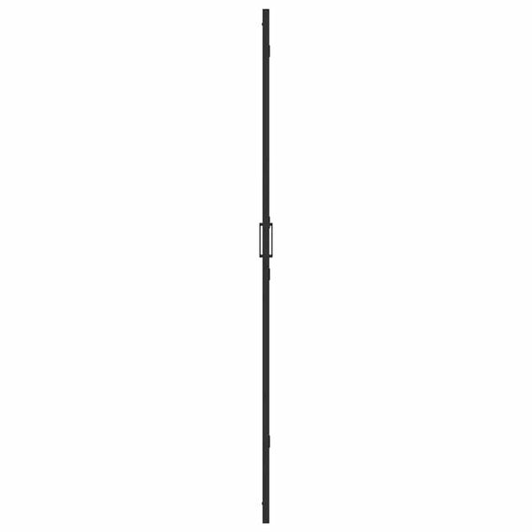 vidaXL Τοίχος ντους Walk-in Μαύρο και σκούρο διαφανές 120 x 190 cm