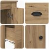 vidaXL Highboard &mu;&epsilon; &sigma;&upsilon;&rho;&tau;ά&rho;&iota; 3 pcs Artisan Oak &Epsilon;&pi;&epsilon;&xi;&epsilon;&rho;&gamma;&alpha;&sigma;&mu;έ&nu;&omicron; &xi;ύ&lambda;&omicron;