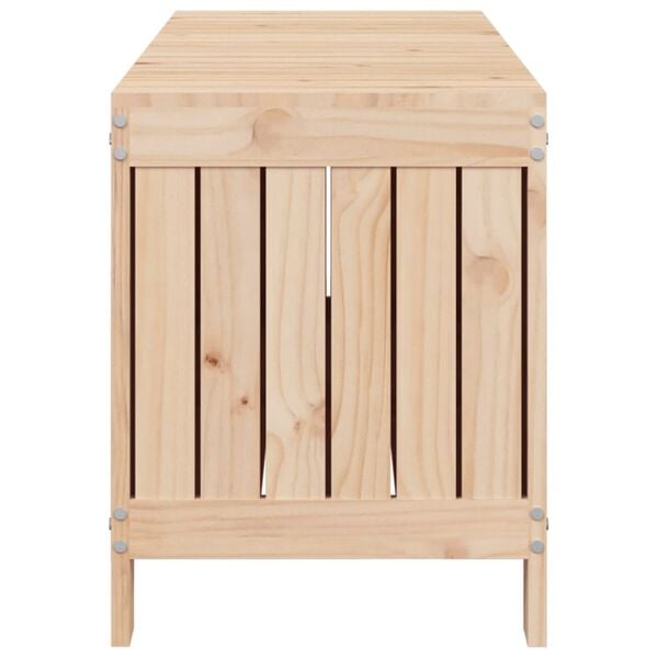 vidaXL Μπαούλο Αποθήκευσης Κήπου 76x42,5x54 εκ. Μασίφ Ξύλο Πεύκου