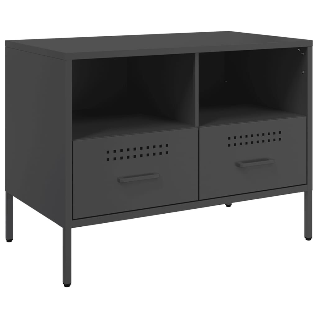 vidaXL Έπιπλο Τηλεόρασης Μαύρο 68x39x50,5 εκ. Ατσάλινο