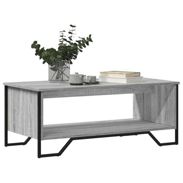 vidaXL Τραπεζάκι Σαλονιού Γκρι Sonoma 100x51x40 εκ. Επεξεργασμένο Ξύλο