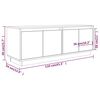 vidaXL Έπιπλο Τηλεόρασης 110 x 34 x 40 εκ. από Μασίφ Ξύλο Πεύκου