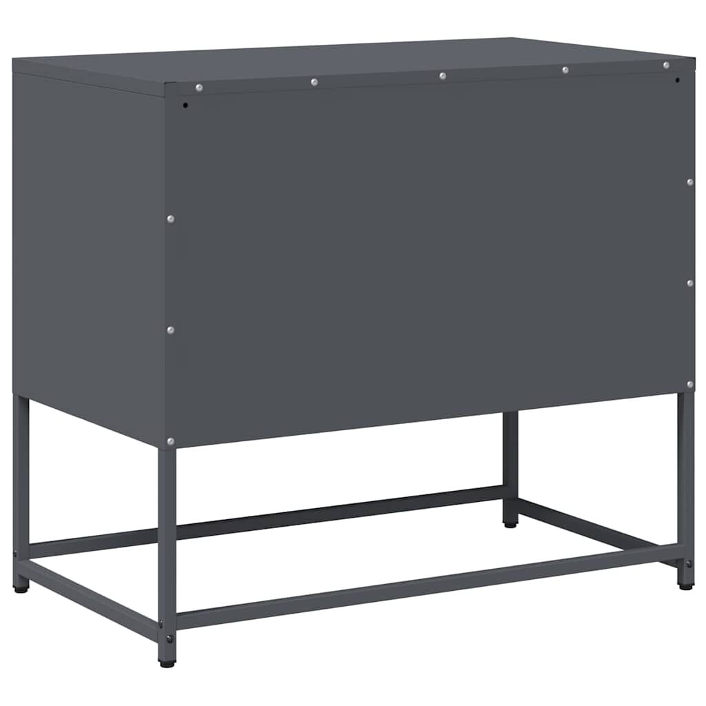 vidaXL Έπιπλο Τηλεόρασης Ανθρακί 68x39x60,5 εκ. από Χάλυβα
