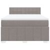 vidaXL &Kappa;&rho;&epsilon;&beta;ά&tau;&iota; Boxspring &mu;&epsilon; &Sigma;&tau;&rho;ώ&mu;&alpha; Taupe 160x200 &epsilon;&kappa;. &Upsilon;&phi;&alpha;&sigma;&mu;ά&tau;&iota;&nu;&omicron;