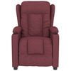 vidaXL Πολυθρόνα Μασάζ Μπορντό Υφασμάτινη