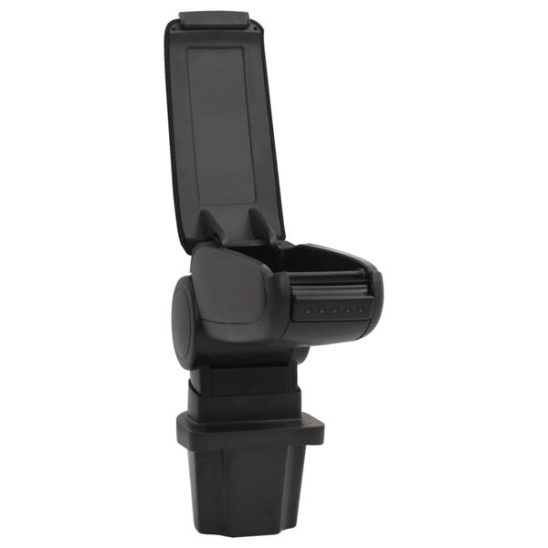 vidaXL Τεμπέλης Αυτοκινήτου Μαύρος 13,5x32,5x(31-46,5) εκ. από ABS