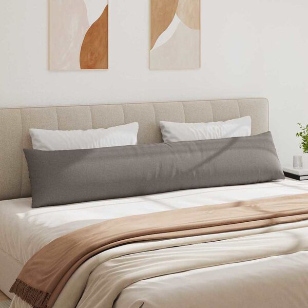 vidaXL Μαξιλάρι Καναπέ 2 pcs Taupe 200 x 40 εκ. ύφασμα