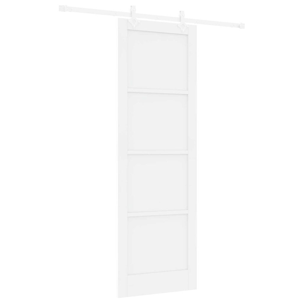 vidaXL Συρόμενη Πόρτα Λευκό 78 x 232 cm