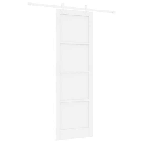 vidaXL Συρόμενη Πόρτα Λευκό 78 x 232 cm