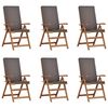 vidaXL &Kappa;&alpha;&rho;έ&kappa;&lambda;&alpha; &Kappa;ή&pi;&omicron;&upsilon; 6 pcs &Kappa;&alpha;&phi;έ &kappa;&alpha;&iota; &Gamma;&kappa;&rho;ί&zeta;&omicron; 57 x 71.5 x 104 &epsilon;&kappa;
