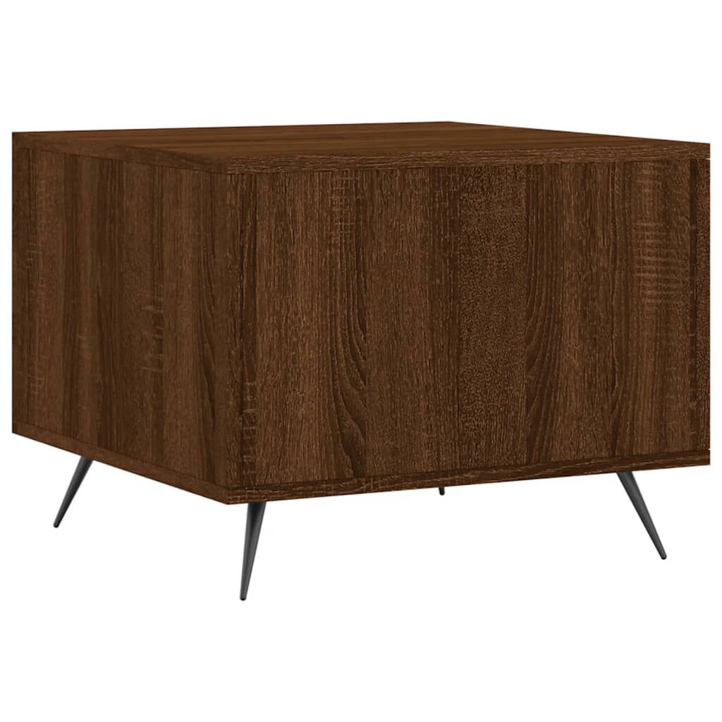 vidaXL Τραπεζάκια Σαλονιού 2 τεμ Brown Oak 50x50x40 εκ Επεξ. Ξύλο