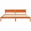 vidaXL Σκελετός Κρεβατιού Καφέ κεριού 180 x 200 cm Μασίφ ξύλο πεύκου