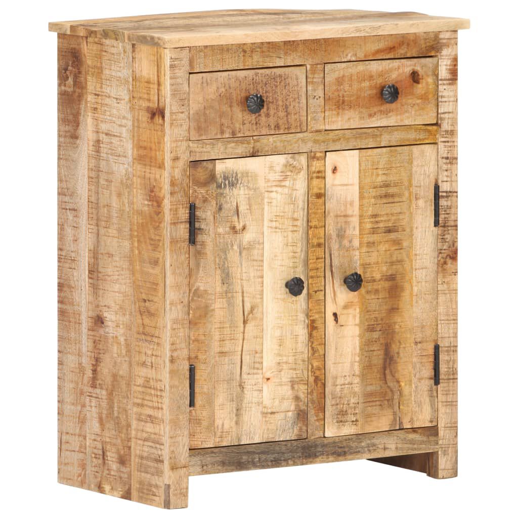 vidaXL Ντουλάπι με Συρτάρια 59x35x75 εκ. από Ακατέργαστο Ξύλο Μάνγκο