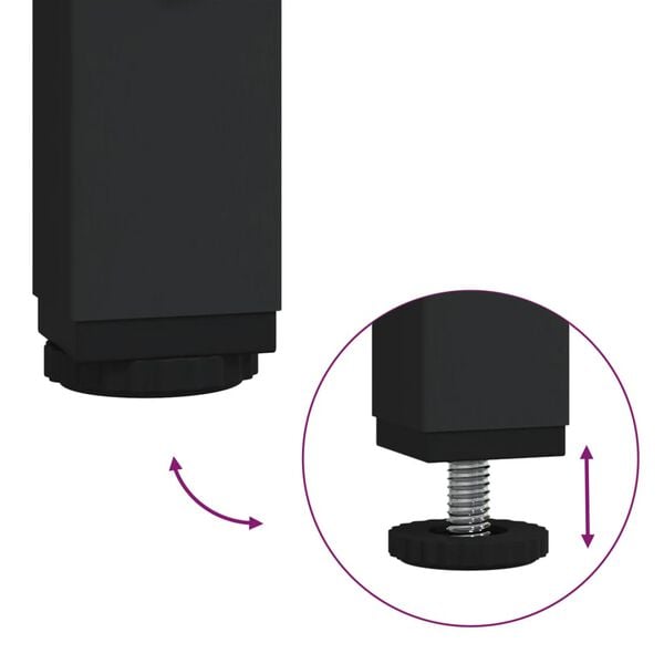 vidaXL Κομοδίνα 2 τεμ. Καπνιστή Δρυς 40 x 42 x 56 εκ. Επεξεργ. Ξύλο