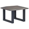 vidaXL Τραπεζάκι Σαλονιού Live Edge Γκρι 60x60x40 εκ. Ξύλο Ακακίας