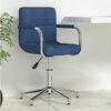 vidaXL Καρέκλα Γραφείου Περιστρεφόμενη Μπλε Υφασμάτινη