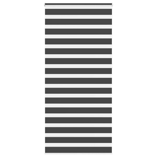 vidaXL Ζέβρα τυφλή Μαύρο Πλάτος υφάσματος 100,9 εκ. Πολυεστέρας