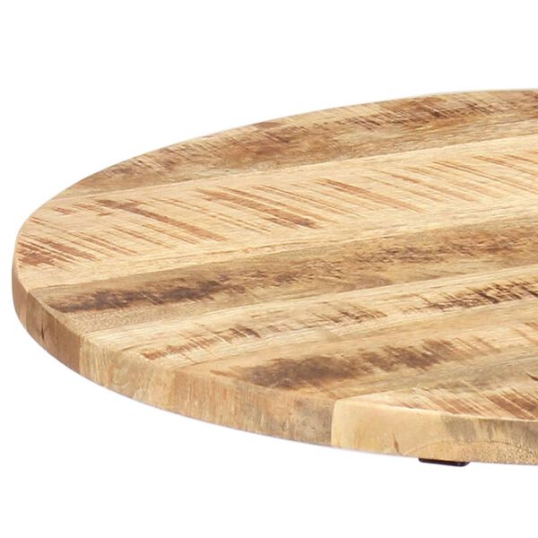 vidaXL Τραπέζι Βοηθητικό 60x(46-63) εκ. Μασίφ Ξύλο Μάνγκο/Χυτοσίδηρος