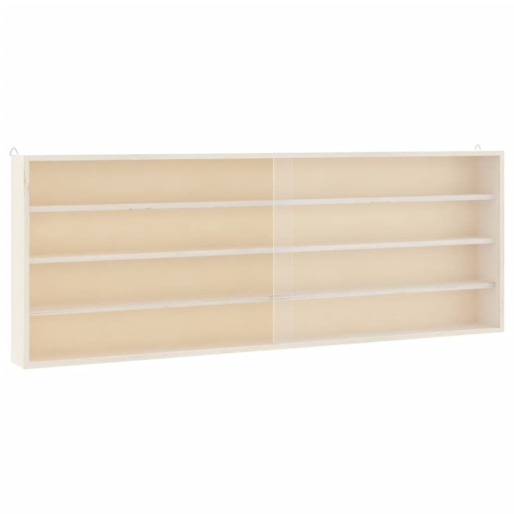 vidaXL Ξύλινη συλλεκτική βιτρίνα με πόρτες 100x8,5x37 εκ.