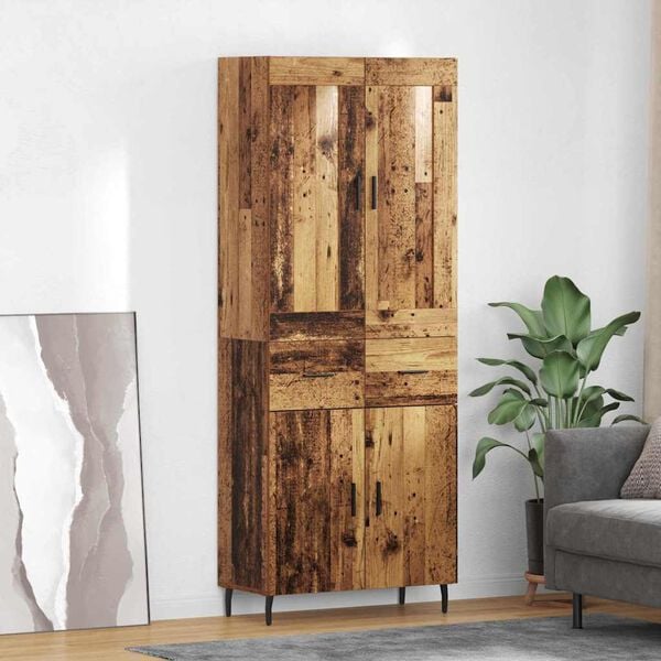 vidaXL Highboard &mu;&epsilon; &sigma;&upsilon;&rho;&tau;ά&rho;&iota; 2 pcs &Pi;&alpha;&lambda;&iota;ό &xi;ύ&lambda;&omicron; &Epsilon;&pi;&epsilon;&xi;&epsilon;&rho;&gamma;&alpha;&sigma;&mu;έ&nu;&omicron; &xi;ύ&lambda;&omicron;