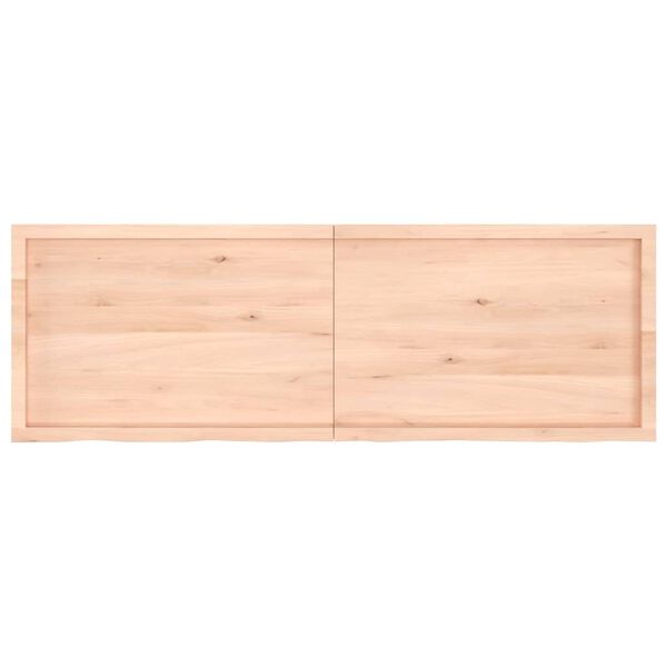 vidaXL Πάγκος Μπάνιου 180x60x(2-4) εκ. από Ακατέργαστο Μασίφ Ξύλο