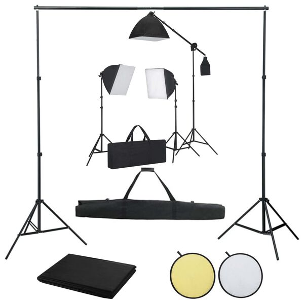 vidaXL &Kappa;&iota;&tau; &Phi;&omega;&tau;&omicron;&gamma;&rho;&alpha;&phi;&iota;&kappa;&omicron;ύ &Sigma;&tau;&omicron;ύ&nu;&tau;&iota;&omicron; Softbox &mu;&epsilon; &Phi;ώ&tau;&alpha;, &Phi;ό&nu;&tau;&omicron; & &Alpha;&nu;&alpha;&kappa;&lambda;&alpha;&sigma;&tau;ή&rho;&alpha;