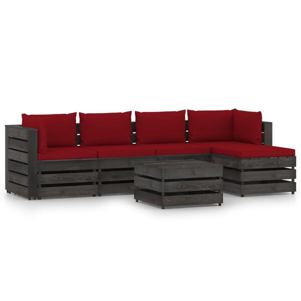 vidaXL &Sigma;&alpha;&lambda;ό&nu;&iota; &Kappa;ή&pi;&omicron;&upsilon; 6 &tau;&epsilon;&mu;. &alpha;&pi;ό &Gamma;&kappa;&rho;&iota; &Epsilon;&mu;&pi;&omicron;&tau;&iota;&sigma;&mu;έ&nu;&omicron; &Xi;ύ&lambda;&omicron; &mu;&epsilon; &Mu;&alpha;&xi;&iota;&lambda;ά&rho;&iota;&alpha;