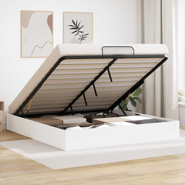 vidaXL &Kappa;&rho;&epsilon;&beta;ά&tau;&iota; &Omicron;&theta;&omega;&mu;&alpha;&nu;&iota;&kappa;&omicron;ύ &Tau;ύ&pi;&omicron;&upsilon; &Lambda;&epsilon;&upsilon;&kappa;ό 193 x 120 x 25 &epsilon;&kappa; &Mu;&omicron;&rho;&iota;&omicron;&sigma;&alpha;&nu;ί&delta;&alpha;