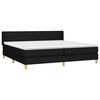 vidaXL &Kappa;&rho;&epsilon;&beta;ά&tau;&iota; Boxspring &mu;&epsilon; &Sigma;&tau;&rho;ώ&mu;&alpha; &Mu;&alpha;ύ&rho;&omicron; 200x200 &epsilon;&kappa;. &Upsilon;&phi;&alpha;&sigma;&mu;ά&tau;&iota;&nu;&omicron;