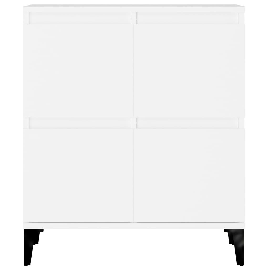 vidaXL Ντουλάπια 2 τεμ. Λευκά 60 x 35 x 70 εκ. από Επεξεργασμένο Ξύλο
