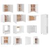 vidaXL Σετ Ντουλαπιών Κουζίνας 14 Τεμαχίων "Lyon" Λευκό από Μηχανικά Ξύλινα Έπιπλα