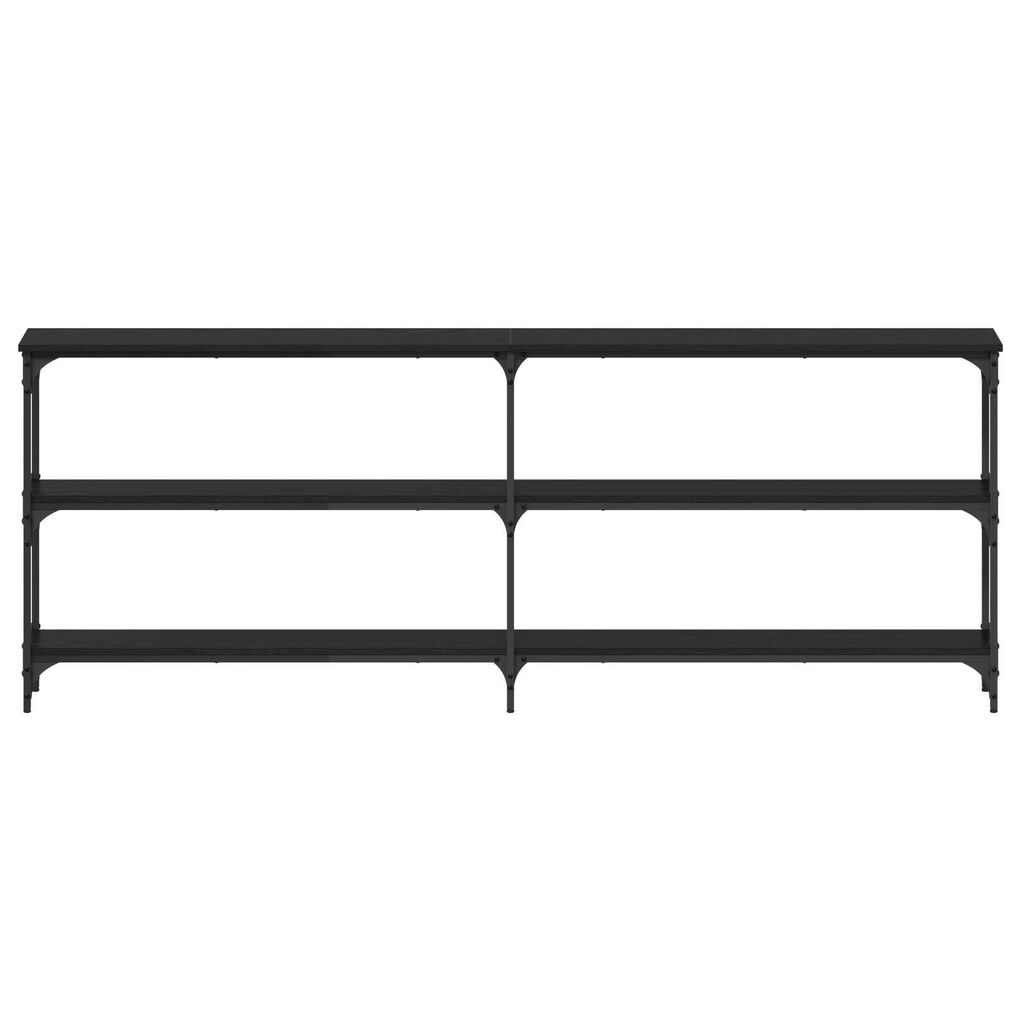 vidaXL Κονσόλα Μαύρη Δρυς 200x29x75 cm Επεξεργασμένο ξύλο