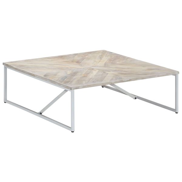 vidaXL Τραπεζάκι Σαλονιού 110 x 110 x 36 εκ. από Μασίφ Ξύλο Μάνγκο