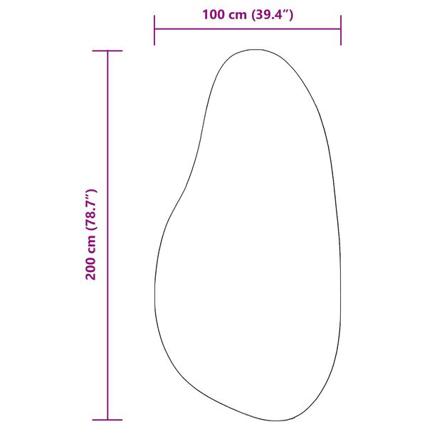 vidaXL Χαλί Ανθρακί 100 x 200 cm Πολυεστέρας